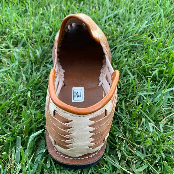 Men's Closed Toe Sandal MOCCASIN HUARACHES TAN - Picture 5 of 7